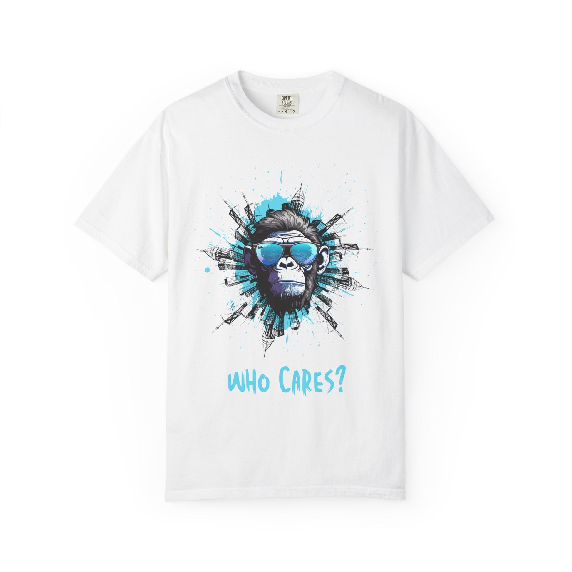 Casual T-Shirt | 'Who Cares?' Statement - Unisex