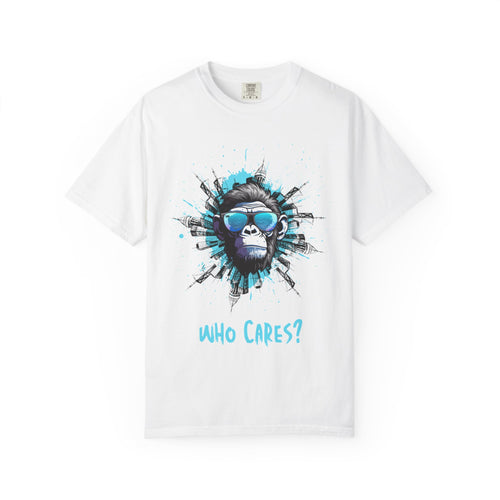 Casual T-Shirt | 'Who Cares?' Statement - Unisex