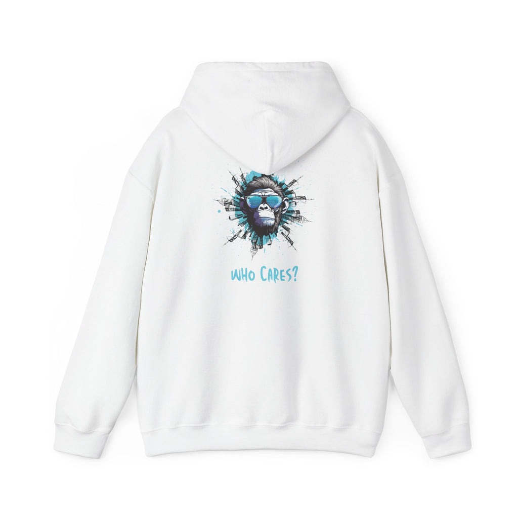 Statement Hoodie „ who cares“ - Unisex
