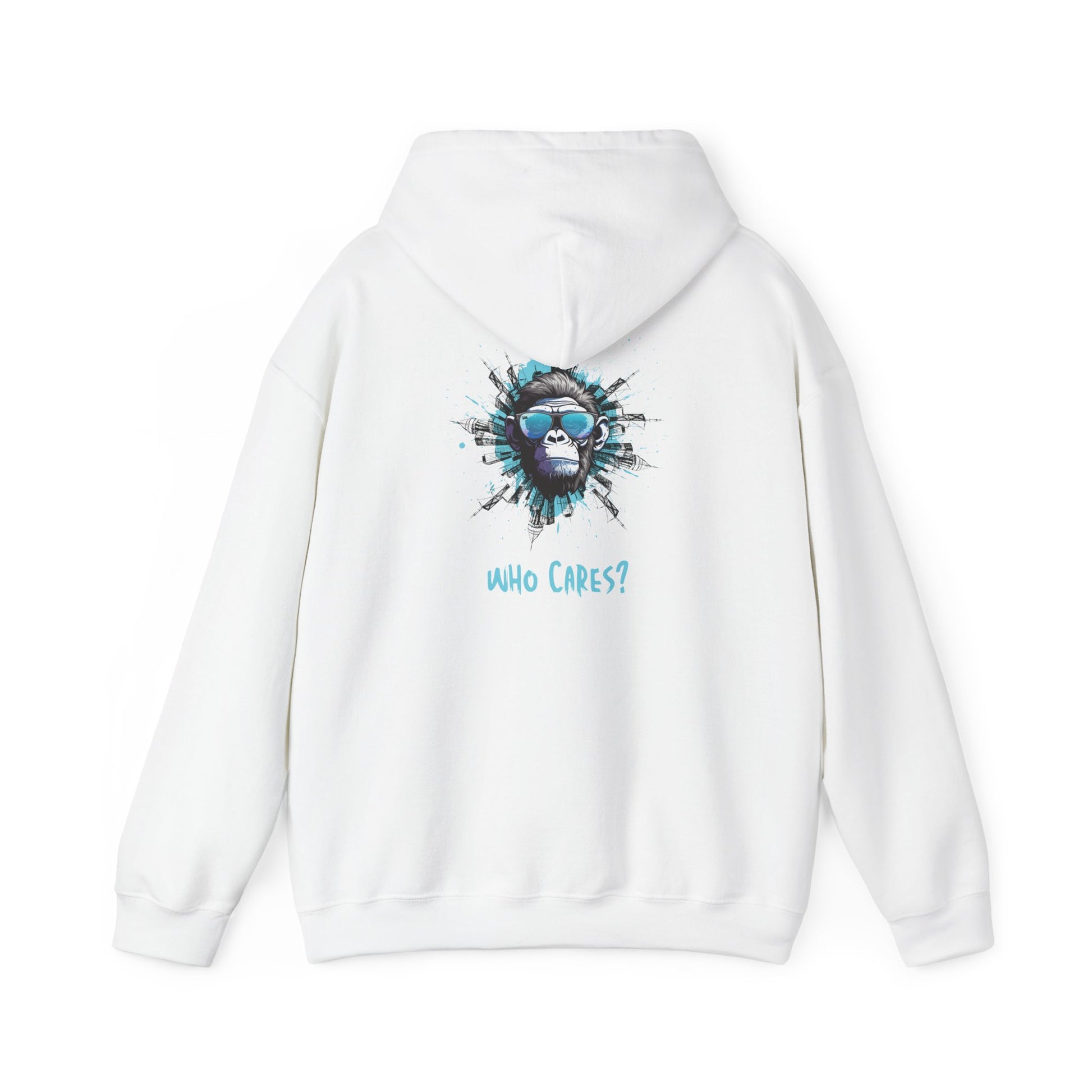 Statement Hoodie „ who cares“ - Unisex